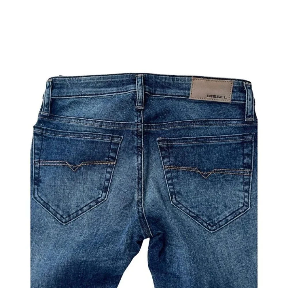 Diesel Womens Skinzee Low Super Slim Skinny Low Waist jeans Size W26 L32 $198 - Picture 10 of 13